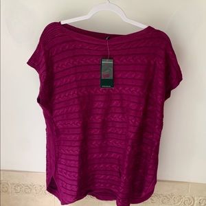 Ralph Lauren short sleeve sweater top